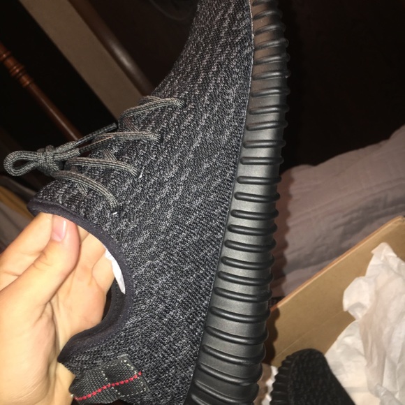 Black Adidas Yeezys main image 2