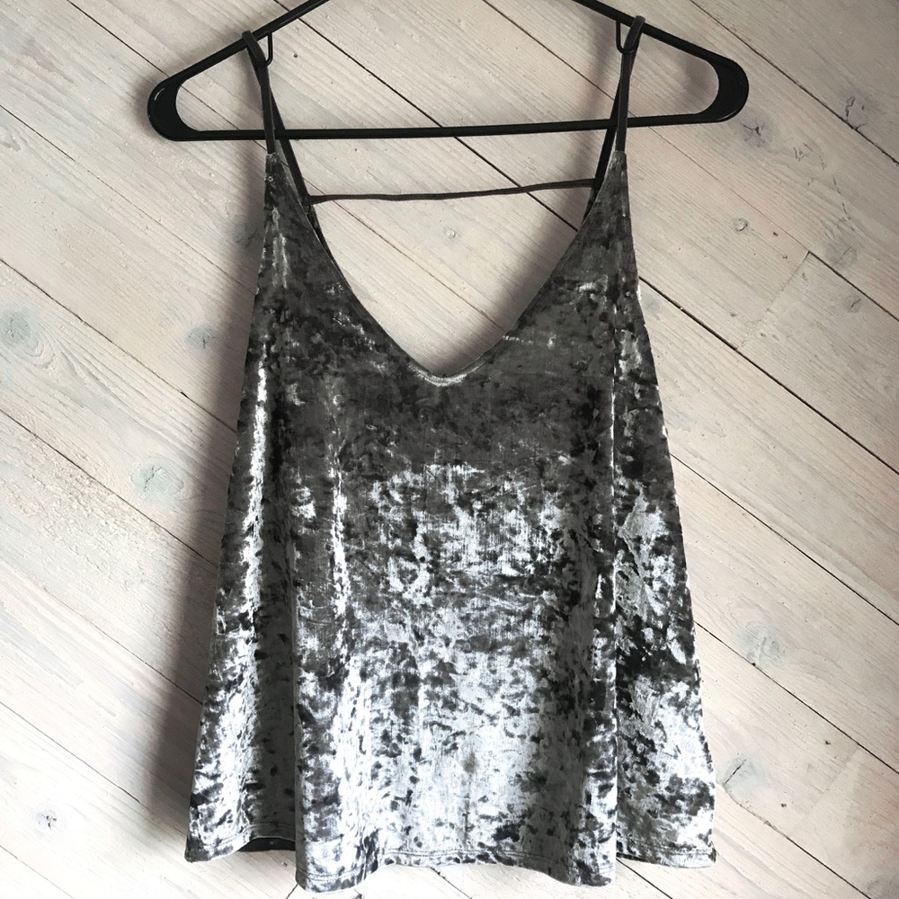 🆕 American Eagle Gray Velvet Tank - with tags