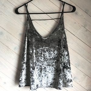 🆕 American Eagle Gray Velvet Tank - with tags