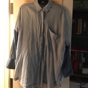 Free People button down 100% cotton shirt