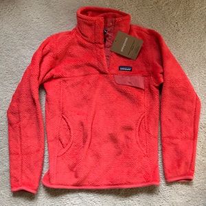 Patagonia Re-Tool Snap T Fleece in Carve Coral NEW