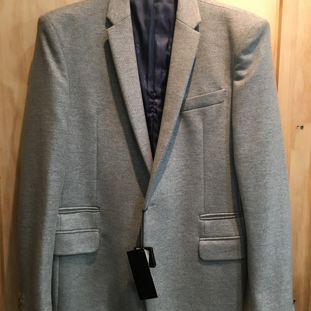 Men contemporary jacket in thick wool