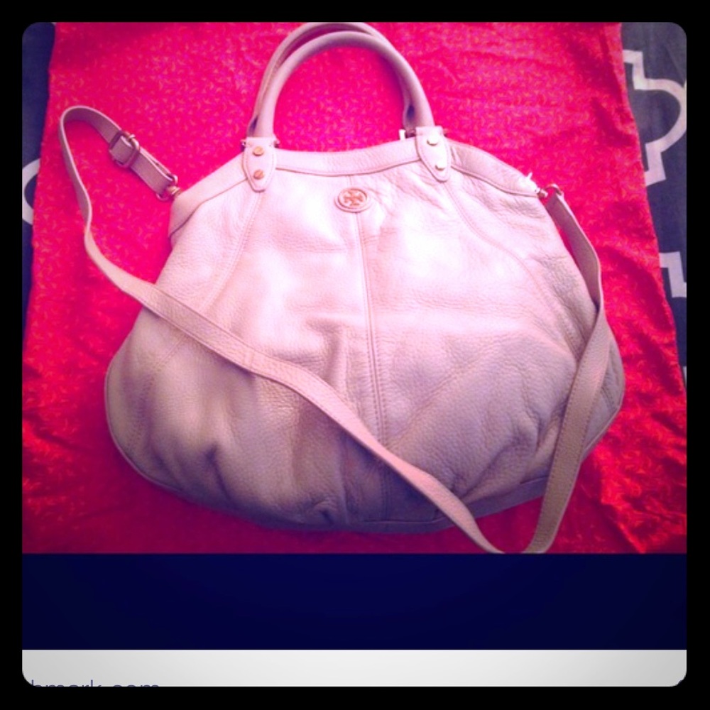 Tory butch large Dakota bag in blush tan Authentic