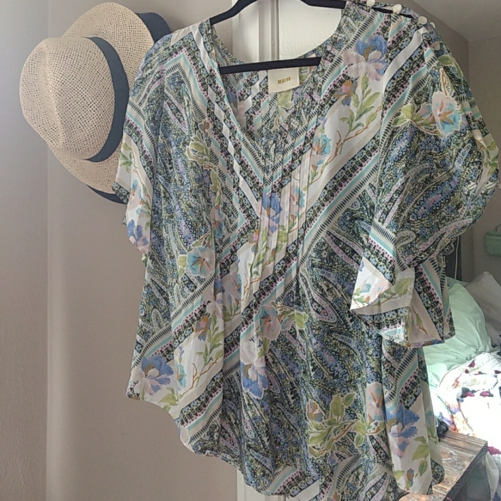 Anthropologie Maeve Blouse sz 8