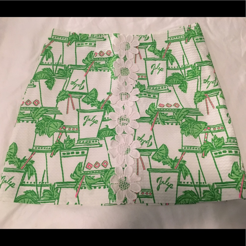 EUC Lilly Pulitzer just add mint skirt, size 6