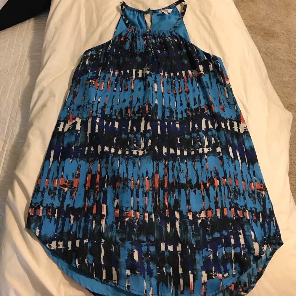 BB Dakota blue graphic dress