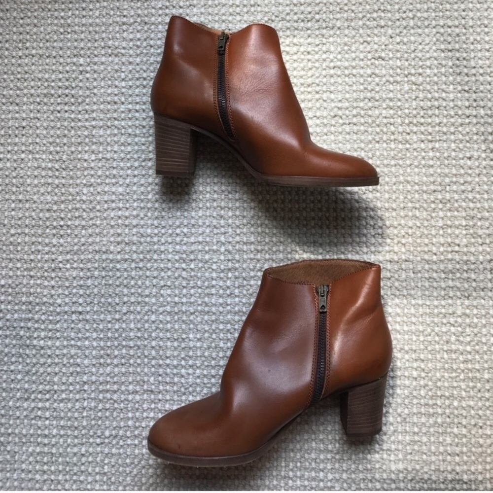 J. Crew Brown Leather Booties