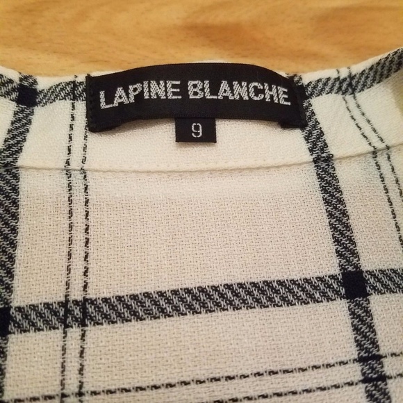 Blazer Suit Jacket Sz 9 fit 6 8 L Stripe Ivory - Picture 5 of 7