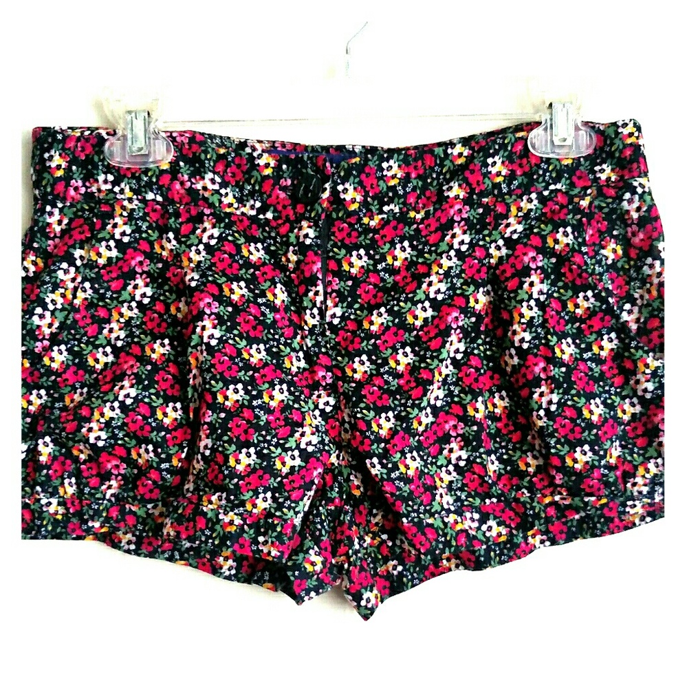 Miley Cyrus floral short shorts