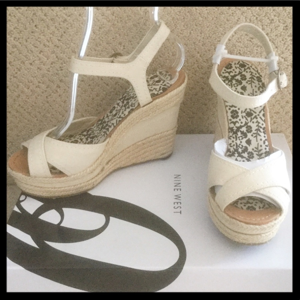 SOLD- Nine West Espadrilles Wedges