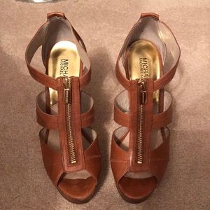Michael Kors leather high heels - great condition!