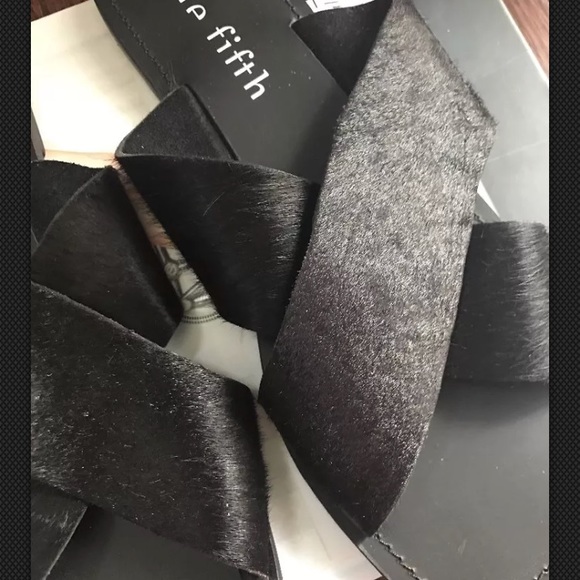 The Fifth Chic Sandal with Hair Flats - Picture 4 of 4