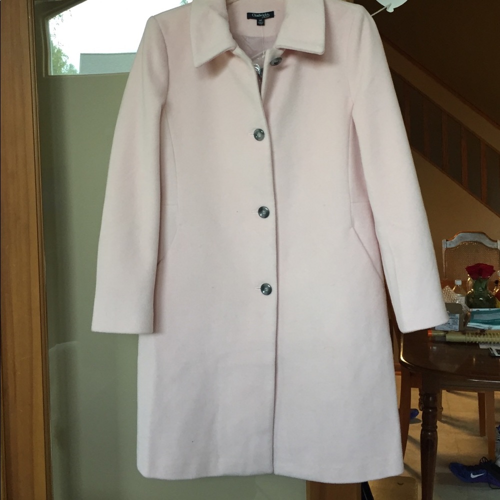 Gorgeous light pink Chadwick's coat never worn.