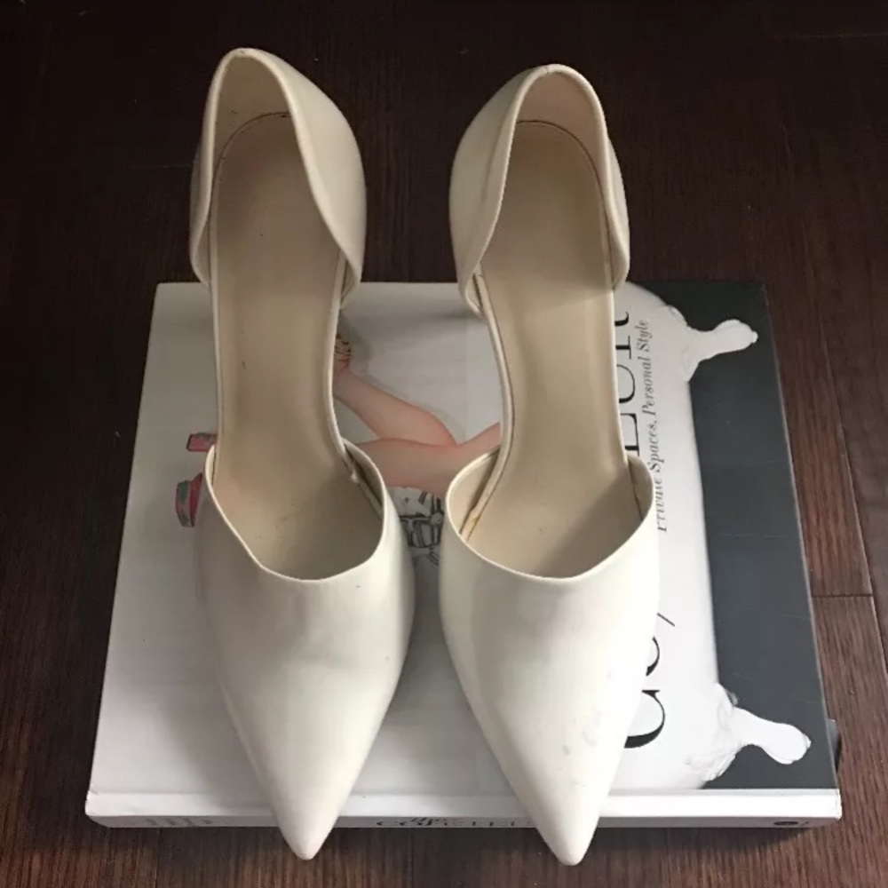 Zara White Heels Fashion Blogger Style