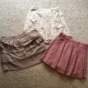 Forever 21 Lace Skirt Trio
