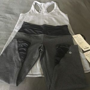 Lululemon Every Yogi Tank & Embrace Crop Leggings