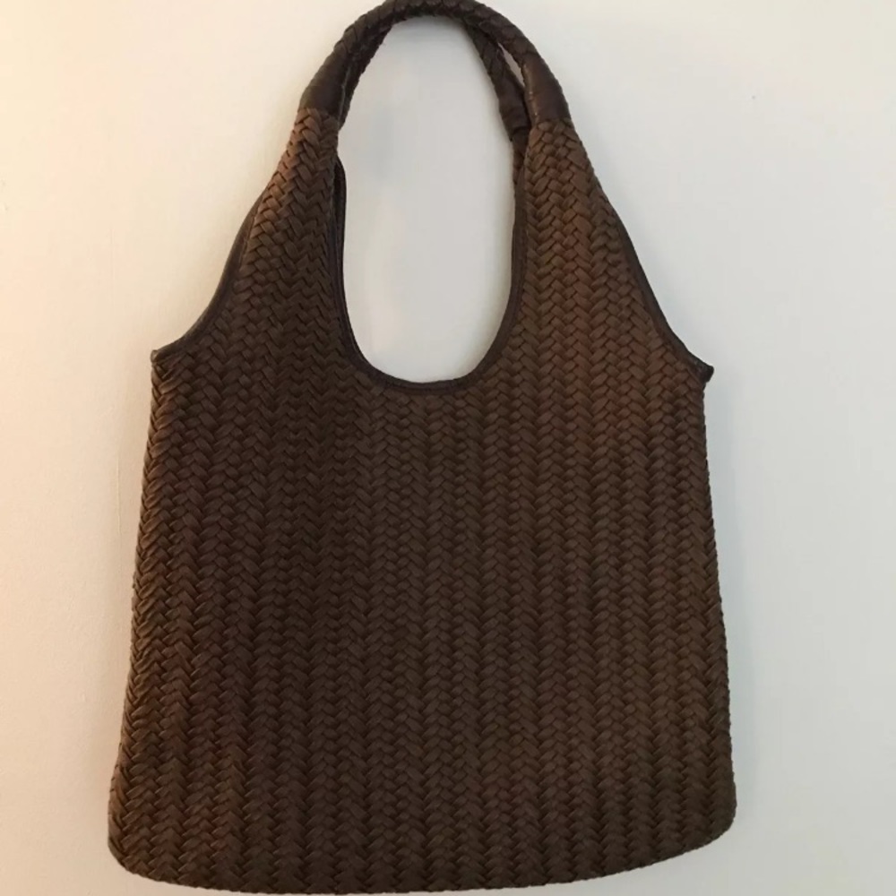 Never Used Banana Republic Brown Woven Cotton Tote
