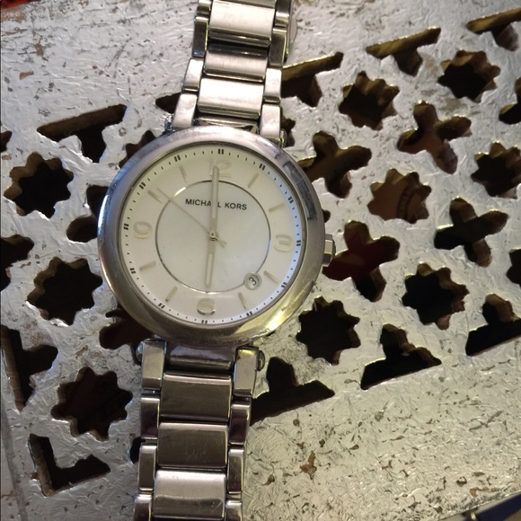 Michael kors silver watch authentic
