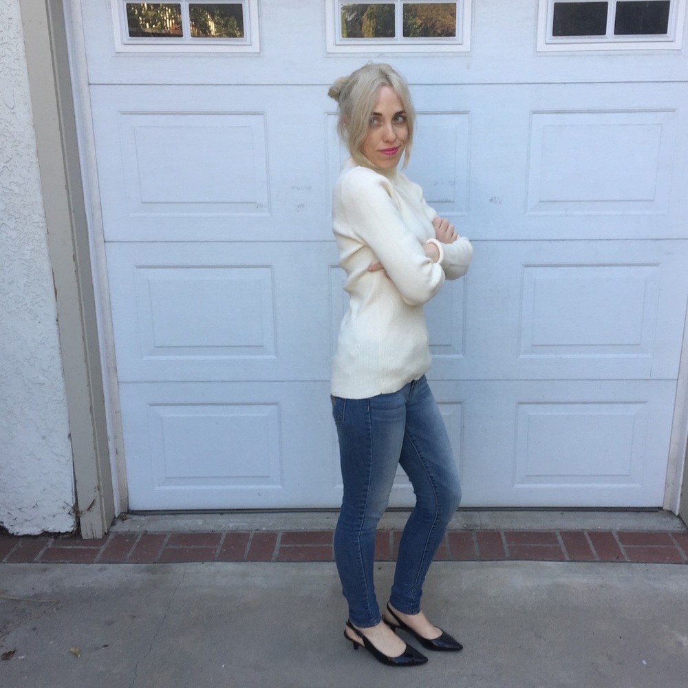 NWT Lauren Ralph Lauren cream turtleneck large