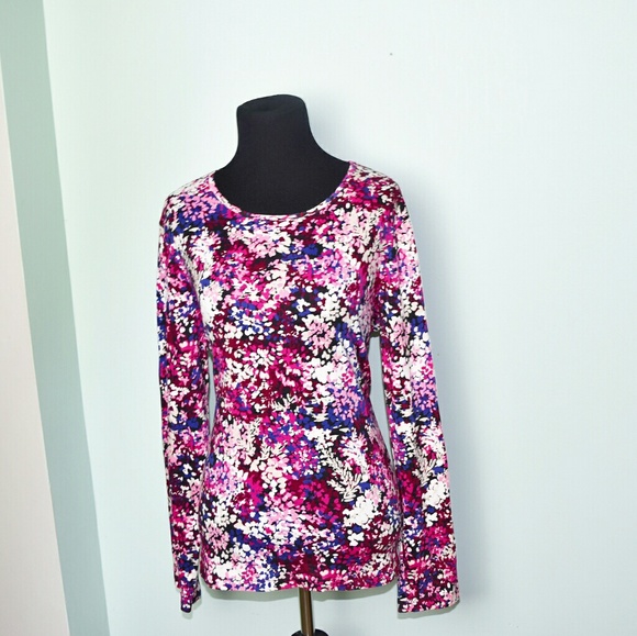 Express Tops - Express Abstract Floral Print Top