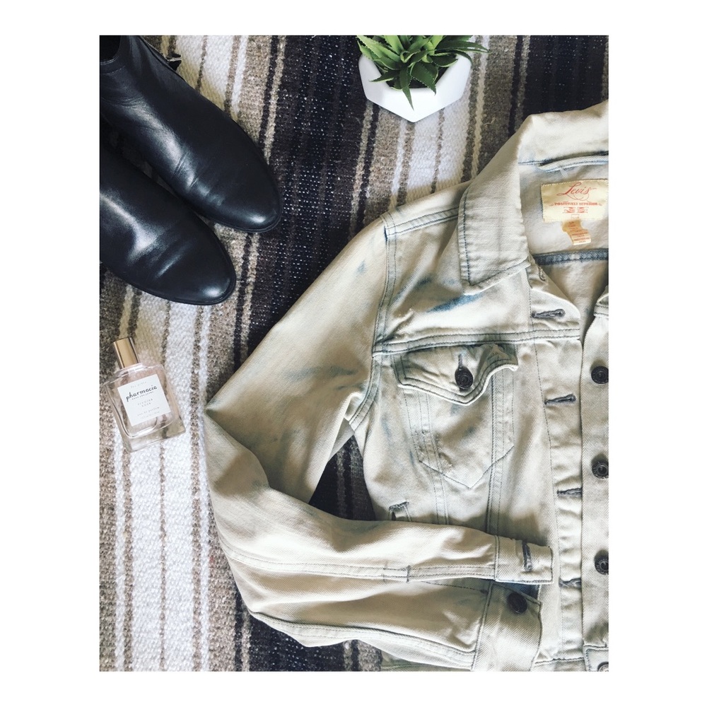 • Levi's Distressed 80’s Style Jean Jacket •
