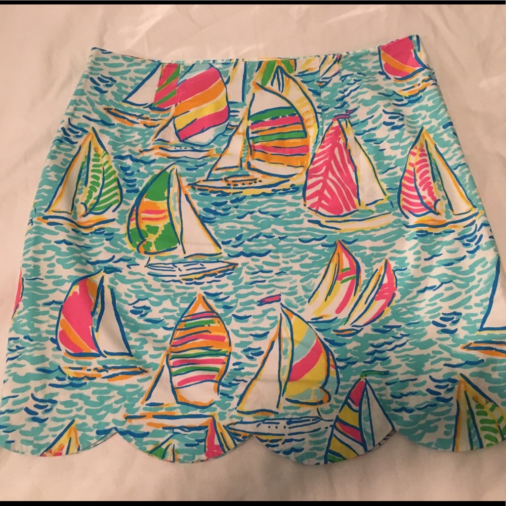EUC Lilly Pulitzer you gotta regatta skirt, size 6