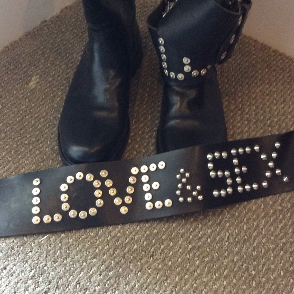 Dolce and Gabbana Studded Black Boots - Picture 5 of 6