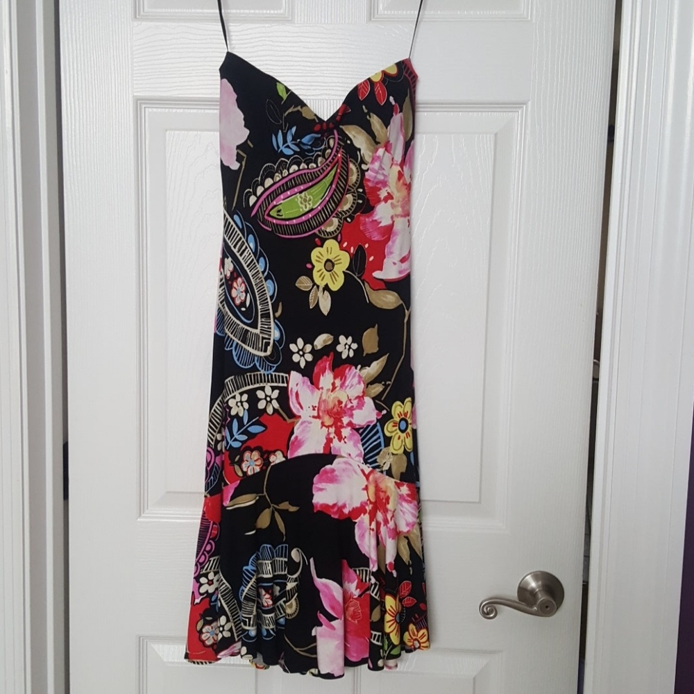 cache floral cocktail dress