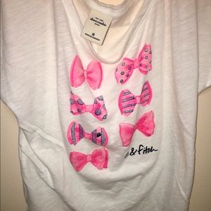 Abercrombie Kids size medium bow t-shirt.