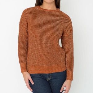 American apparel metallic fishermans pullover