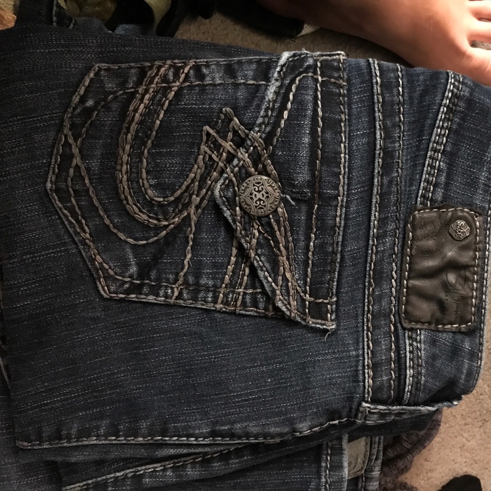 Silver jeans