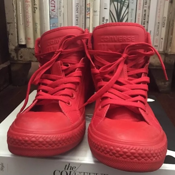 all red chucks