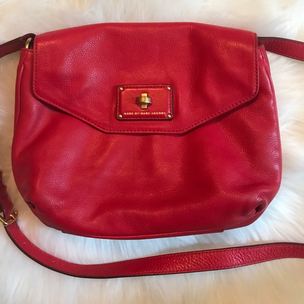 Marc By Marc Jacobs Red Leather  CrossBody