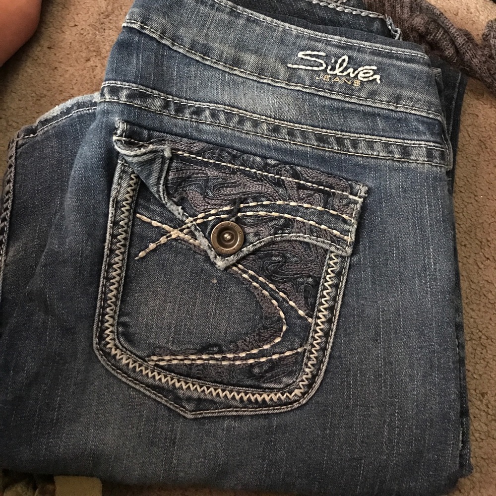 Silver jeans