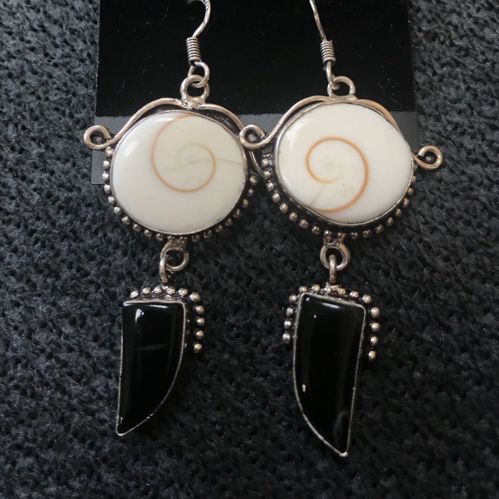 Shiva Shell 🐚 Earrings 925 Sterling