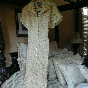 Yellow with flower long dress