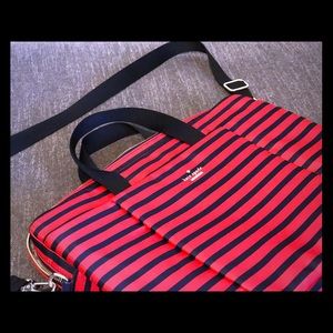 Kate Spade Striped Nylon Commuter Bag