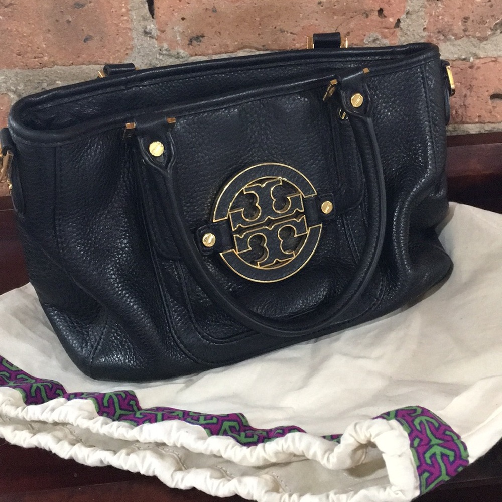 Authentic Tory Burch Black Leather Purse