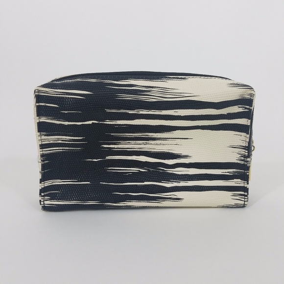 Estee Lauder Other - Estee Lauder zebra print leather make up bag