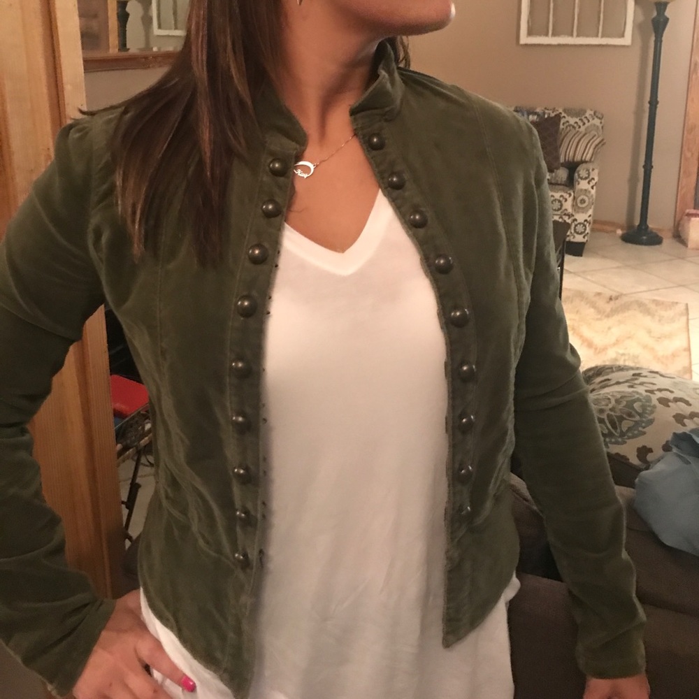 Olive green miss me fitted jacket