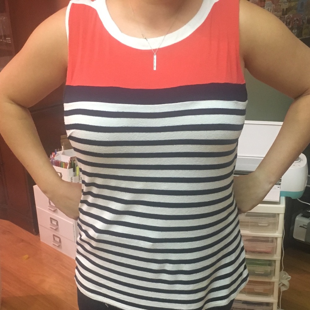 Gap Striped Sleeveless Shirt