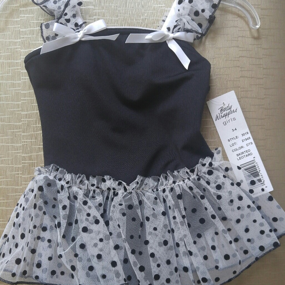 Toddler leotard with attached Skirt