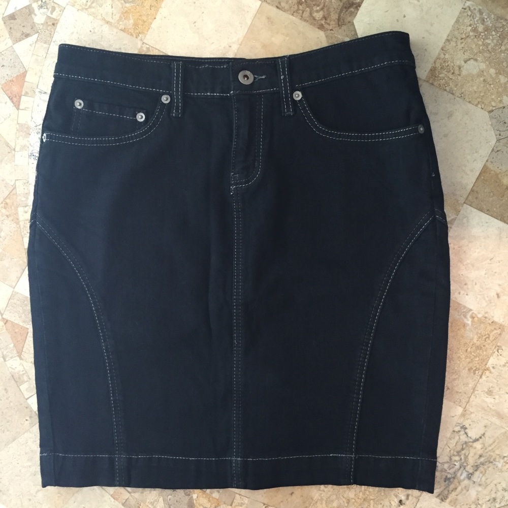 Express Denim Pencil Skirt