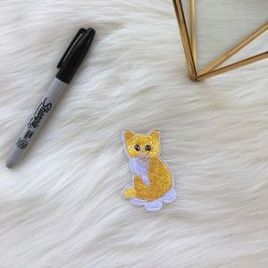 Iron on Patches | Yellow Tabby Cat | NWT