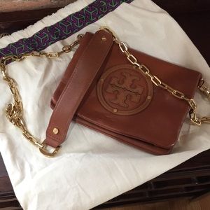 Authentic leather Tory Burch Cross Body