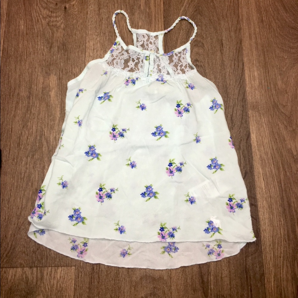 Abercrombie Kids Floral Sleeveless Top Size Large.