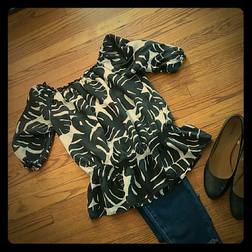 White House Black Market Silk Blouse