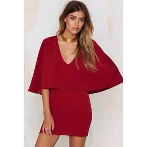 Nasty Gal Maddy K Cape Dress
