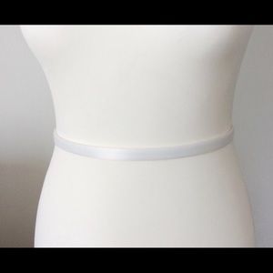 Satin fitted 30" wedding dress belt sash