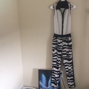 zebra jumpsuit